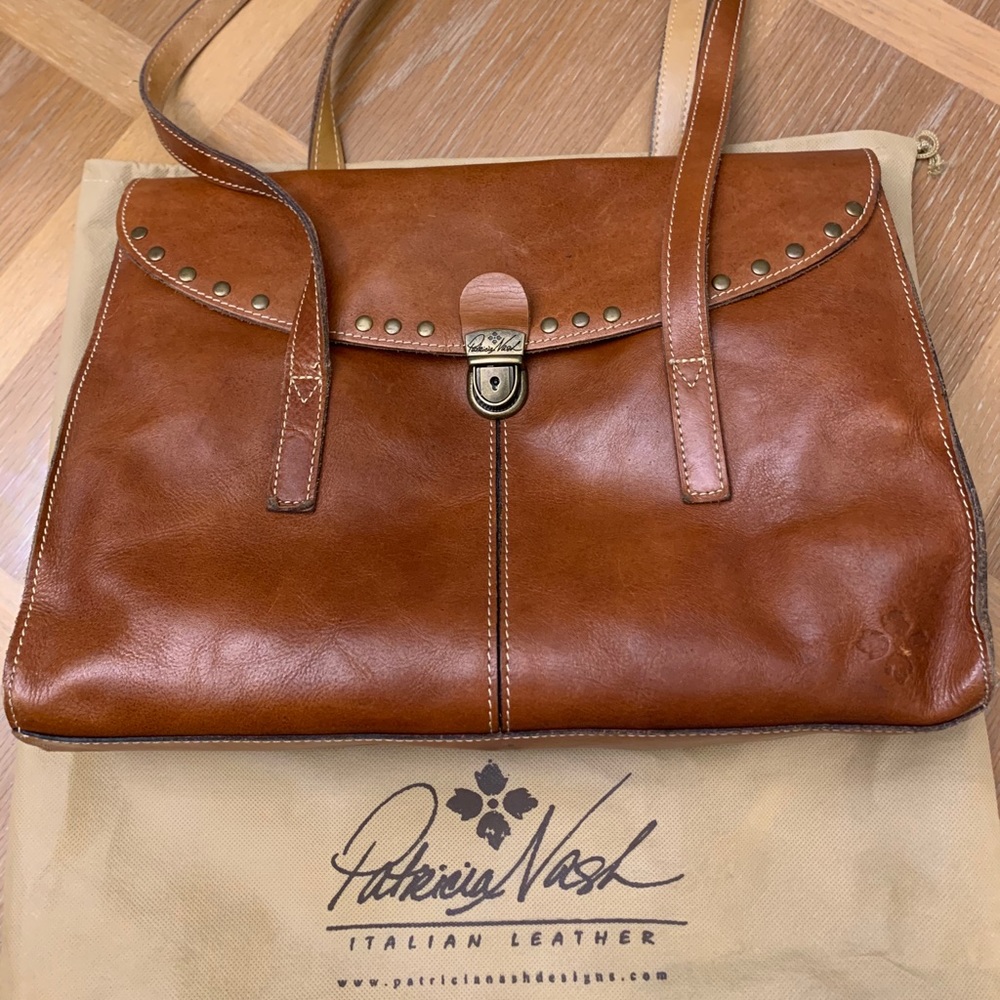Patricia Nash brown leather handbag